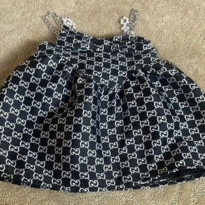 Gucci Monogram Black and White Dress